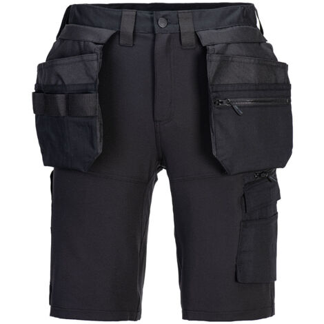 Dx4 Craft Holster Shorts - Taille 36 - Noir - Portwest