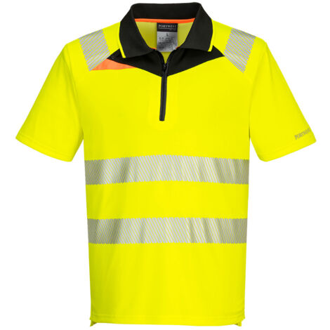 DX4 Polo Haute Visibilité MC - XXL - Jaune/Noir - PORTWEST