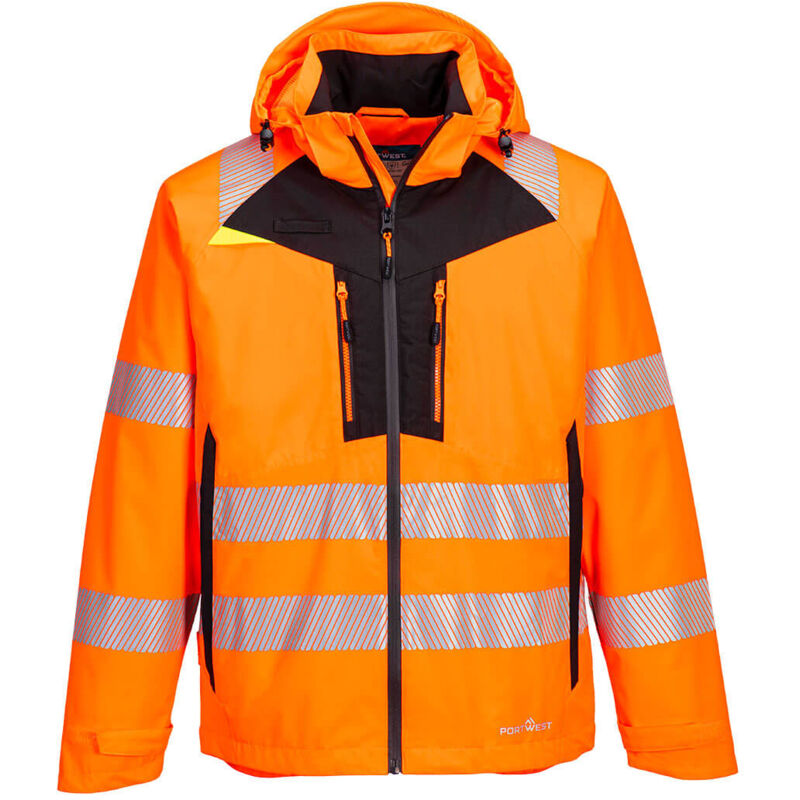 Dx4 Veste De Pluie Haute Visibilité - Taille 6xl - Orange - Portwest