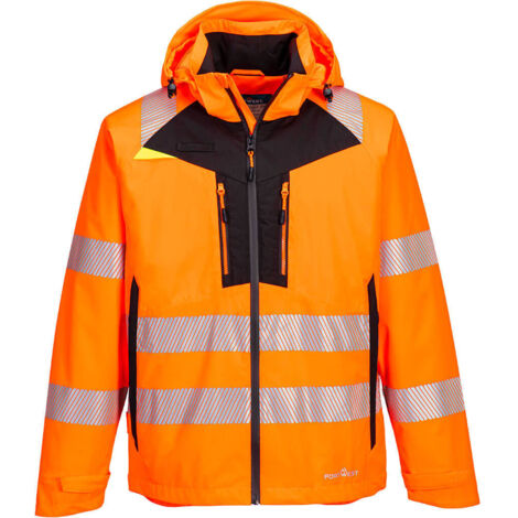 Dx4 Veste De Pluie Haute Visibilité  - Xxxl - Orange - Portwest