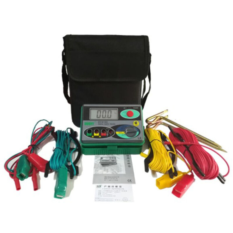 Image of Tlily - DY4100 Digitaler Widerstandstester Erdungsmessgerät Multimeter