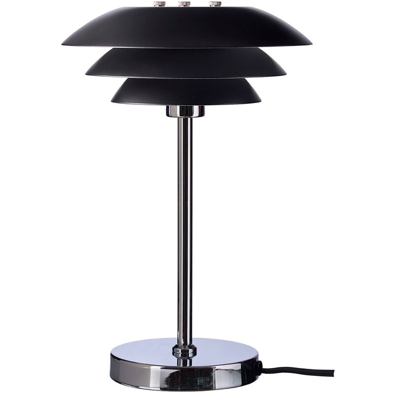 

Dyberg Larsen DL20 cromo negro lámpara de mesa contemporánea lámpara de cabecera Ø: 20 cm altura: 31 cm (blanco negro)