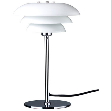 Dyberg Larsen DL20 opaal tafel Lamp w/chrome finish lamp stand