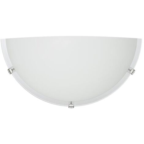 DYLAN APPLIQUE 1XE27 LASTRA IN VETRO BIANCO LUCIDO SERIGRAFATO 220/240V - 50 HZ OKX
