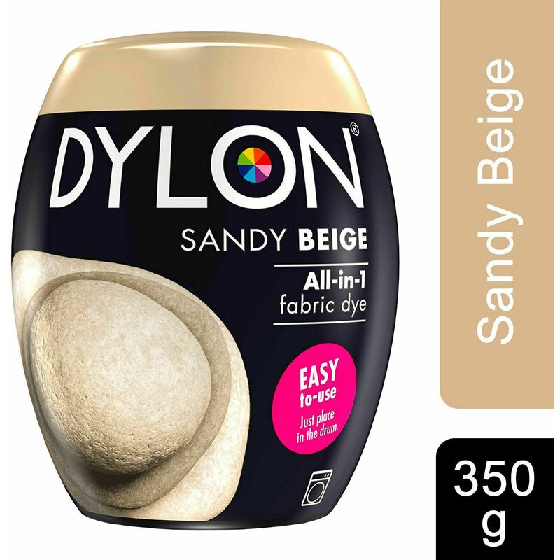 Dylon - Washing Machine Fabric Dye Pod, Sandy Beige, 1pk of 350g