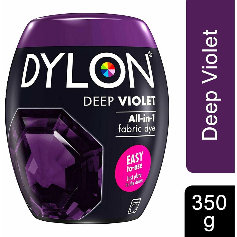 Dylon - Washing Machine Fabric Dye Pod, Deep Violet, 1pk of 350g