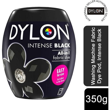 DYLON Washing Machine Fabric Dye Pod, Intense Black, 1pk of 350g