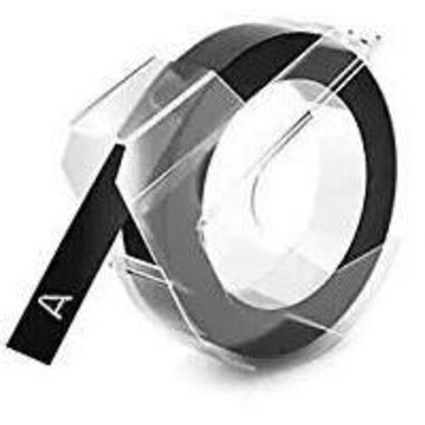 DYMO 520109 nastro per etichettatrice Bianco su nero