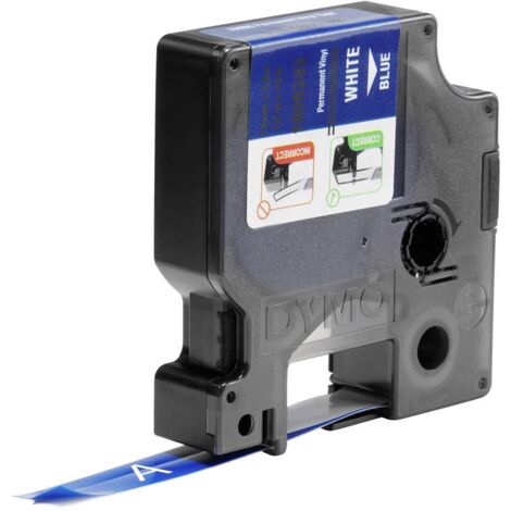 DYMO IND RHINO 1805243 Vinile Colore Nastro: Blu Colore carattere:Bianco 12 mm 5.5 m