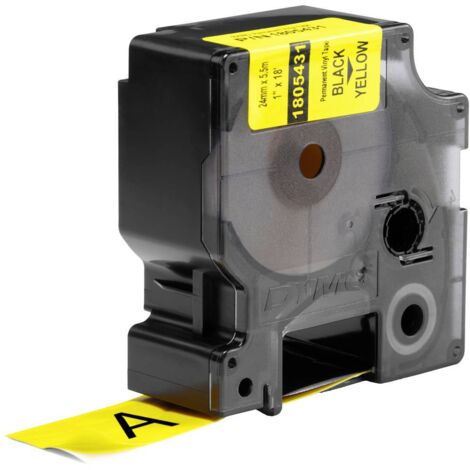 DYMO IND RHINO 1805431 Vinyle Couleur de ruban: jaune Couleur de police:noir 24 mm 5.5 m