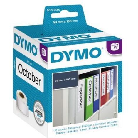 DYMO LW -Etiketten für Aktenschränke de großes Format - 59 x 190 mm - S0722480