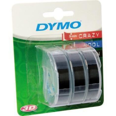DYMO Prägeband S0847730 für 9mmx3m schwarz 3 St./Pack.