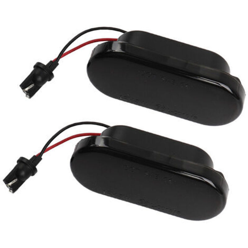 Image of Dynamische LED Seitenblinker - Ersatz für VW Golf/Passat/Polo, 2 Stück, Schwarz