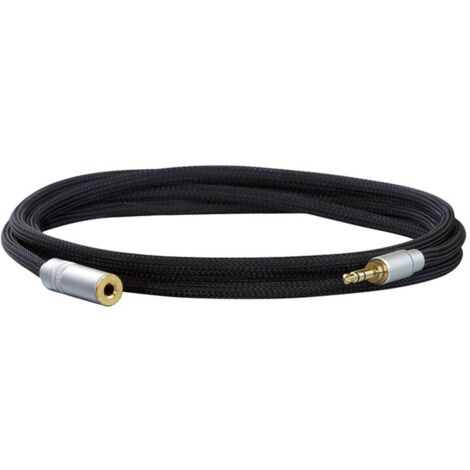 Dynavox 207379 Audio Prolunga [1x Presa jack da 3.5 mm - 1x Spina jack da 3.5 mm] 3.00 m Nero