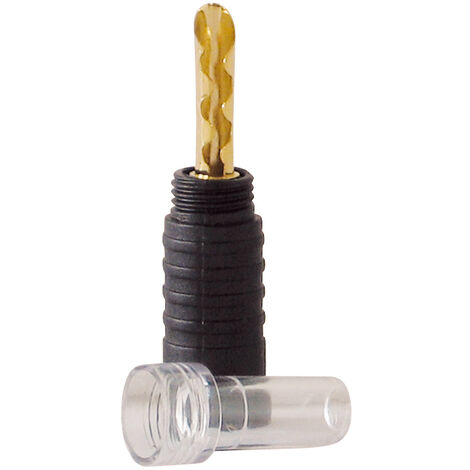 Dynavox High-End Bananenstecker, Mittelbefestigung, Schwarz