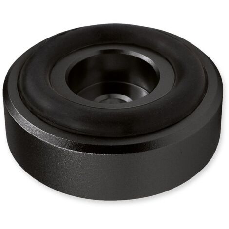 Dynavox piedini in alluminio midi, set di 4 unità, con ammortizzatori in gomma, max. 10 kg per piedino, ottimali per dispositivi HiFi e apparecchiature audio, anodizzato nero