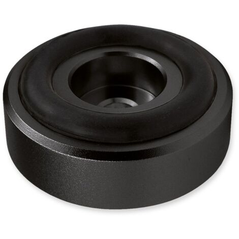 Dynavox piedini in alluminio midi, set di 4 unità, con ammortizzatori in gomma, max. 10 kg per piedino, ottimali per dispositivi HiFi e apparecchiature audio, anodizzato nero