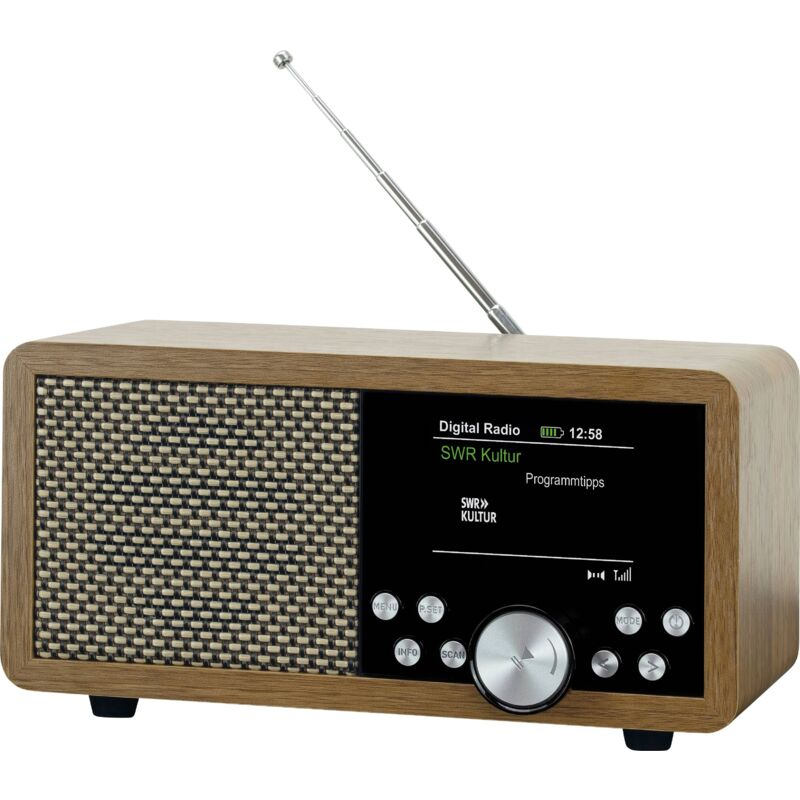 Récepteur universel dab+, fm, dab dab+, Bluetooth, sd, usb marron Y612313 - Dynavox