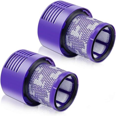 Dyson V10 Filter, Dyson Ersatzfilter, Dyson V10 Tierhaarfilter für Dyson V10 SV12 Akku-Zyklon-Tierhaarfilter, waschbar, 2er-Pack