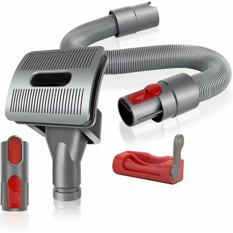 Dyson V11 V10 V8 V7 Staubsaugerbürste für Hunde- und Katzenpflegewerkzeug + Flexibler Verlängerungsschlauch + Konverteradapter + Dontodent Trigger