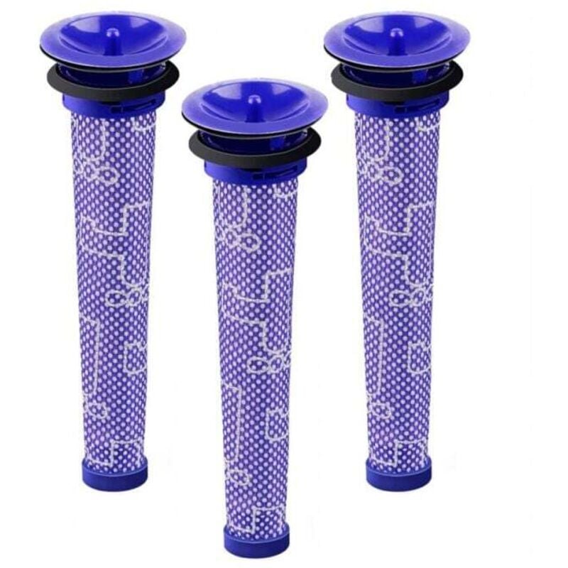 Image of Paquete de 3 filtros y prefiltros para aspiradoras Dyson V6, V7 y V8.