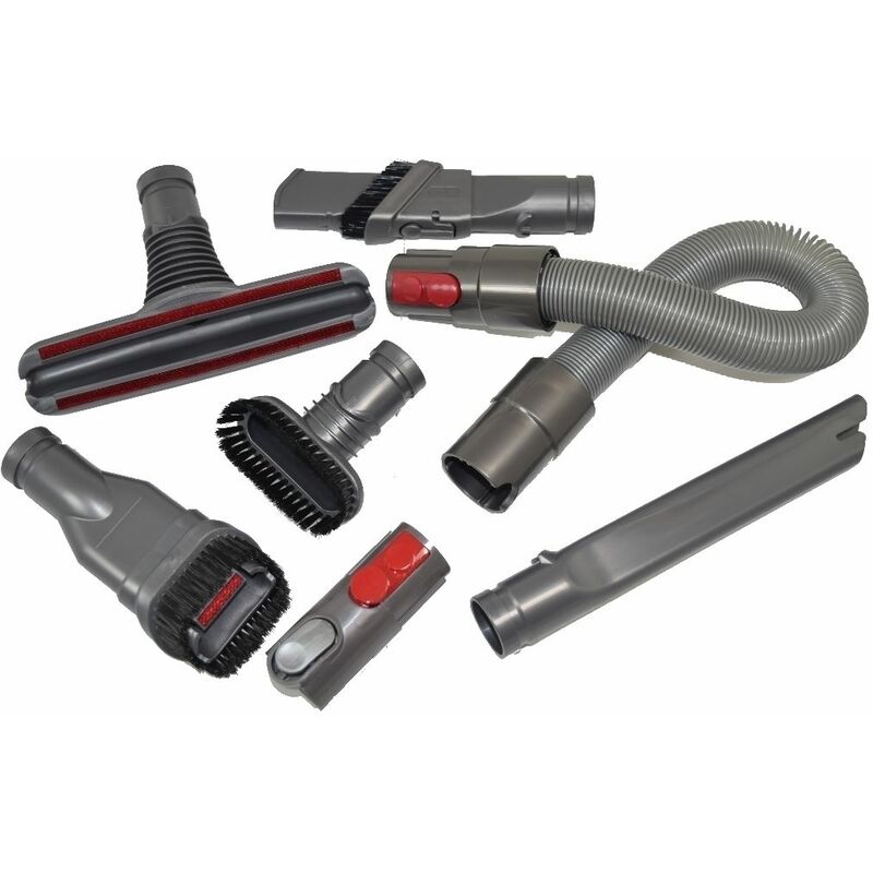 Ufixt - Dyson Vacuum Cleaner Flexible Extension Hose Assembly and Tool Accessories Kit Fits V7 V8 V10 V11 SV10 SV11