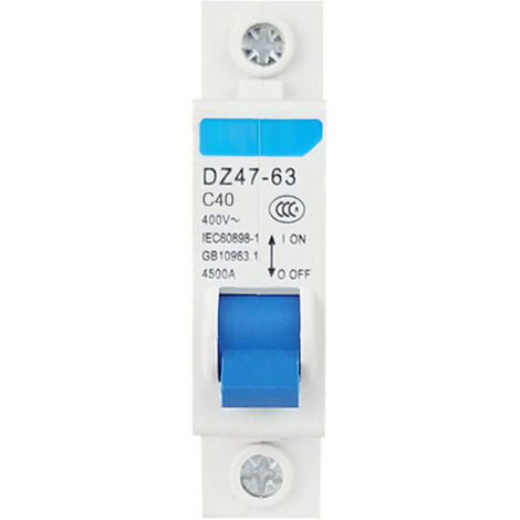 DZ47-63, 40 A – 40 A, Miniatur-Fehlerstromschutzschalter, 3-polig/1-polig, 400 V, DIN-Schienenmontage