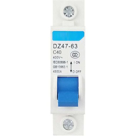 DZ47-63, 40A - 40A, miniature 3 pôles 1 pôle 400V disjoncteur différentiel monté sur rail DIN