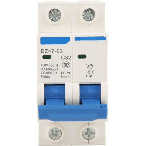 DZ4763 Disjoncteur différentiel 2 ples 32 A RCCB 220/380 V