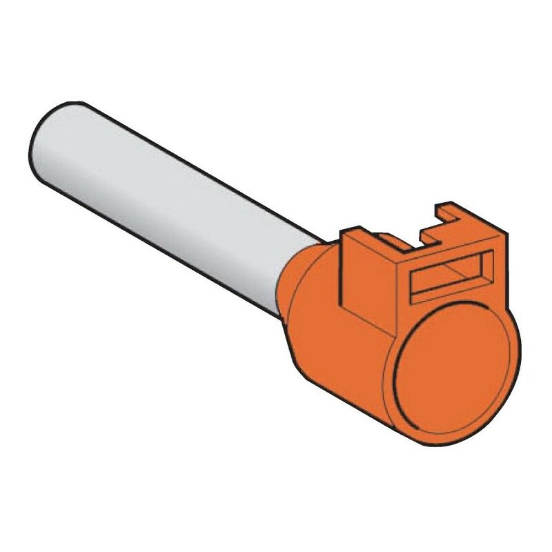Schneider Electric - 10 Jeux de 100 Embouts de Câblage schneider Moyen à Sertir Porte Étiquette 4mm² Orange - DZ5CE042