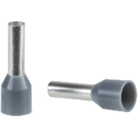 DZ5 - embout de câble isolé - format moyen - 2,5mm² - gris - NF - DZ5CE025