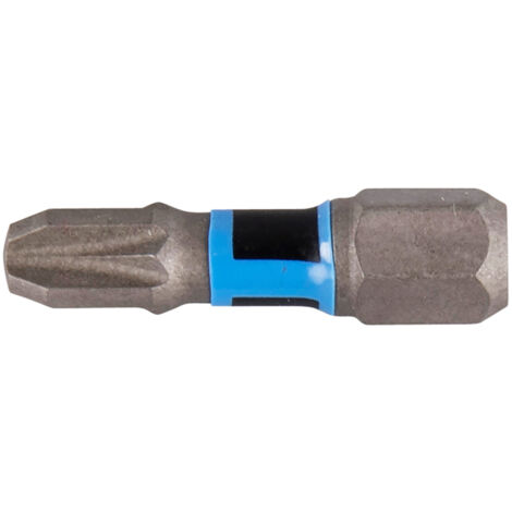 E-03187 Impact Premier Twist Bit, PZ3, 25 mm, 1/4", 2 pcs