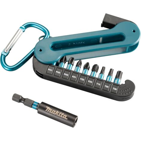 E-12005 Set mit 10 schwarzen 25-mm-Schlagschrauberbits
