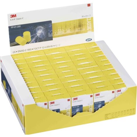 E-A-R CLASSIC EN 352-2, BOX A 250 Paar 50 Packungen a 5 Paar