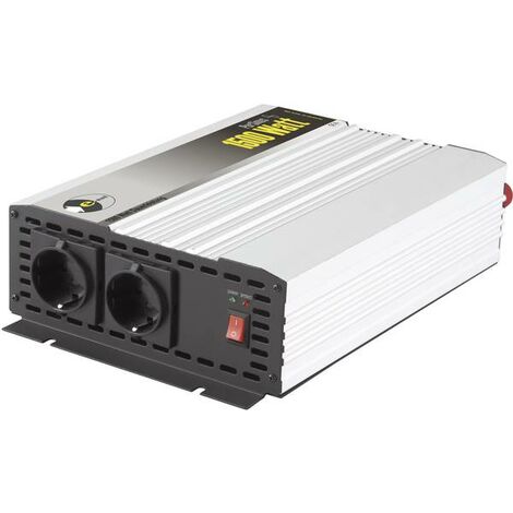 NOVOPAL Inverter Onda Pura 1500W Sinusoidale Pura DC 24v in AC 220v  Invertitore di Tensione-2 EU Presa con Uscita USB-5 Metri di Telecomando