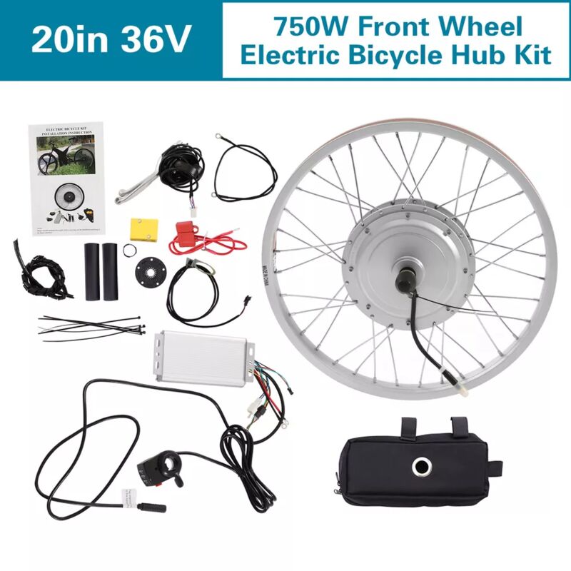 Senderpick - E-Bike Moteur avant 36V 20' Vélo avant Kit de conversion noir
