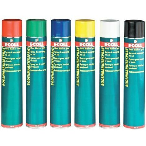 E-COLL Bodenmarkier-Spray schwarz 750ml Spraydose
