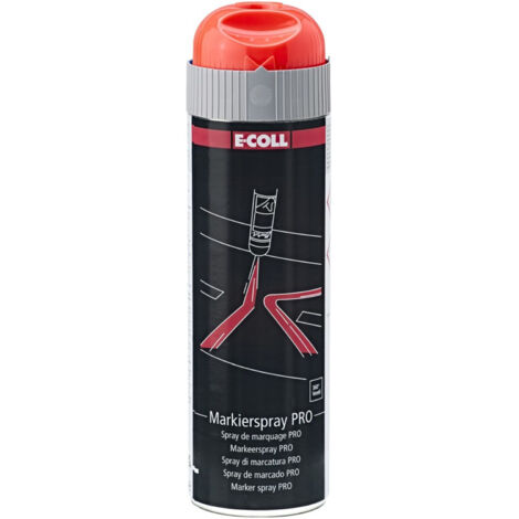 E-COLL PRO Markierspray floureszierend rot 500ml Spraydose