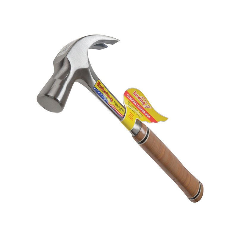 E24C E24C Curved Claw Hammer - Leather Grip 680g (24oz) ESTE24C - Estwing