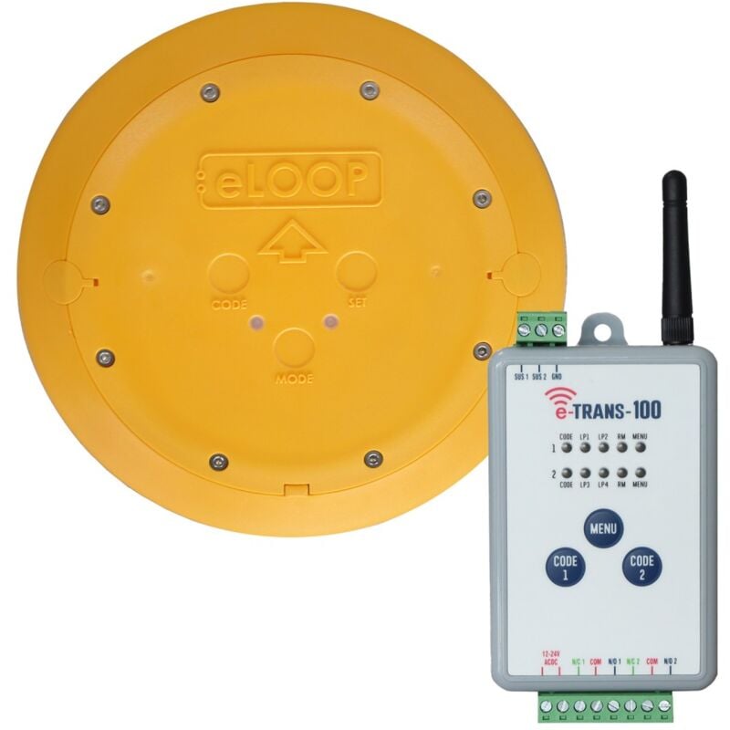 E Loop Kit Mode Presence Et100. Detecteur De Présence Sans Fil E-Loop A Poser FAAC