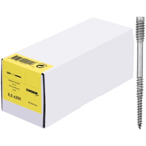 E-NORMpro Distanzschraube galZn 6,0x200