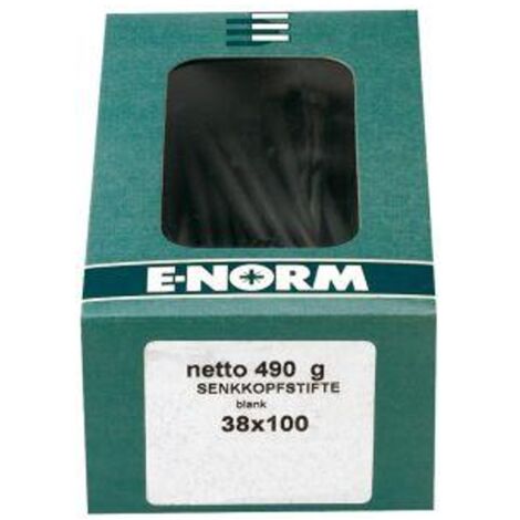 E-NORMpro Drahtstifte Senkkopf 1,8 x 35, Stahl blank, Paketinhalt E-NORM