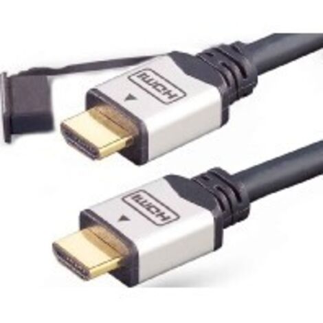 E+P Elektrik HDMI High-Speed-Kabel Ethernet,1m,si/sw HDMI401/1