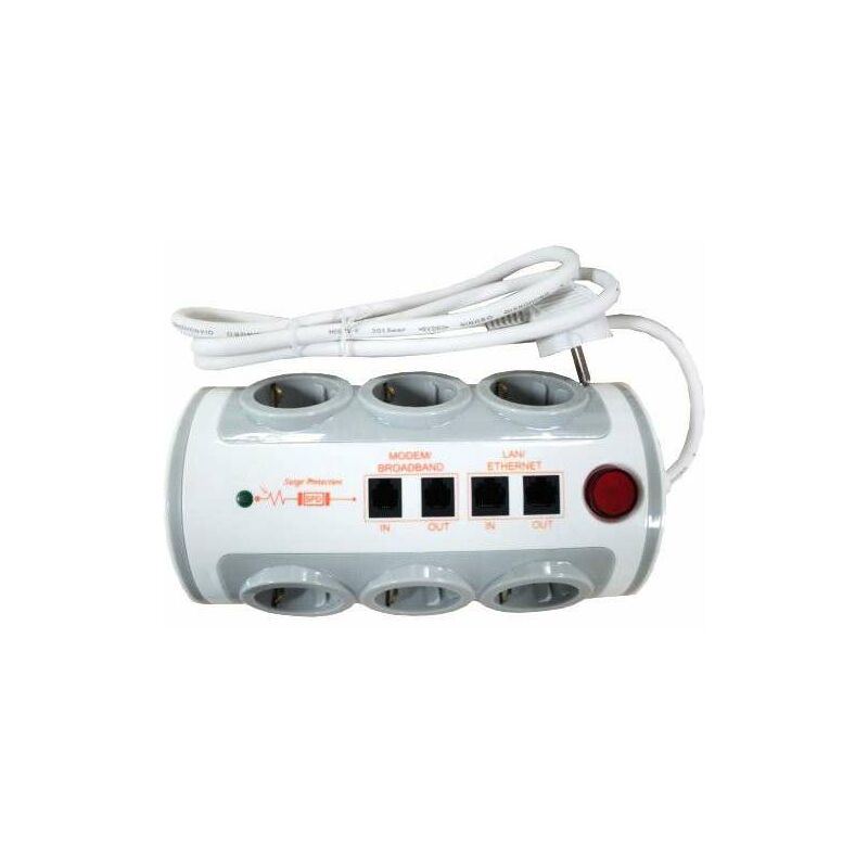

Ocariz - E Prolongador Schuko 6 Redondo C/Inteppuptor 1.5M
