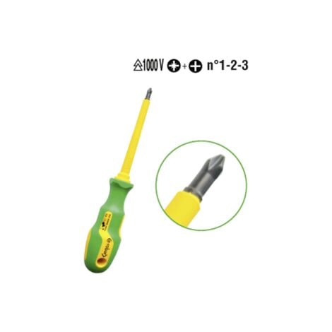 E-ROBUR - 412101 - Tournevis cruciforme multi-empreinte isolé 1000V