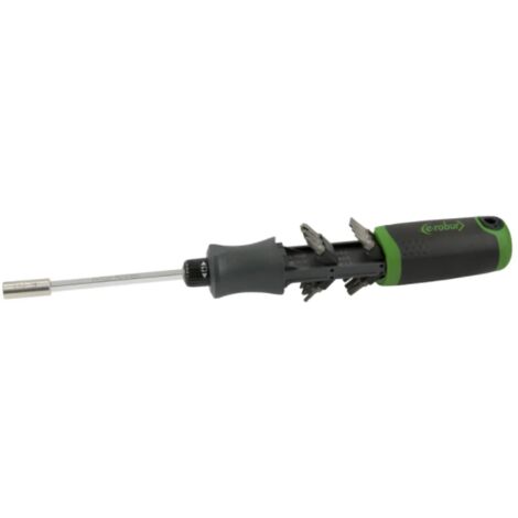 E-ROBUR - 412110 - Kit tournevis porte embouts à cliquet silencieux.