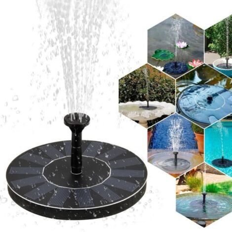 E-SENIOR-1.4 W Pompe à Eau Solaire pour Pompe De Fontaine Flottante pour Bassin De Jardin Ou Aquarium