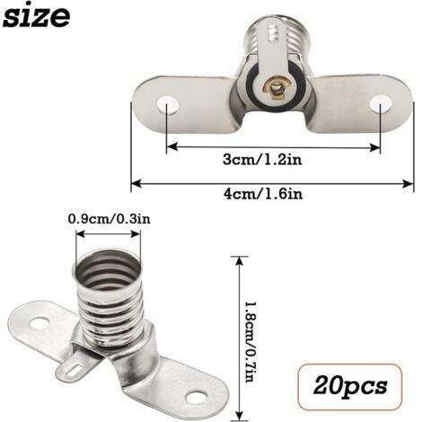 E10 Ampoule Douille E10 ampoules LED 20 PCS 6V E10 avec Cosses à Souder pour les Accessoires de Test électrique du Circuit D'expérimentation à Domicile