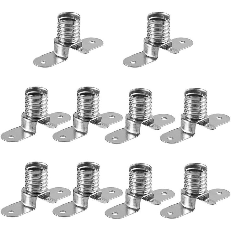 Ersandy - E10 ampoules led lampes Base de prise, 10 pièces porte-ampoules à montage à vis pour accessoires de Test électrique de Circuit d'expérience