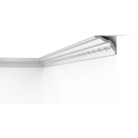 E11 DECOFLAIR Moulure de plafond Polystyrène expansé 80 x 100 x 2000 - 1 pièce